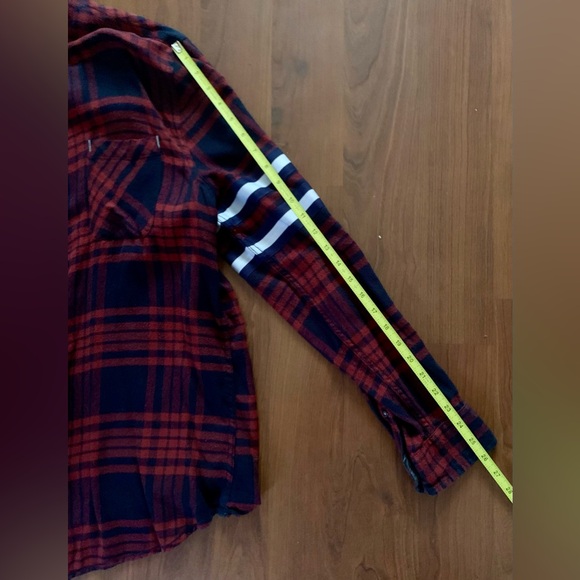 URBAN PLANET Men’s Slim Fit Button-Down Shirt Plaid Red Size XLarge - Picture 6 of 6